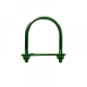 Brida gard verde cu placuta si piulita pentru teava rotunda 60 mm Brida gard verde cu placuta si piulita pentru teava rotunda 60 mm