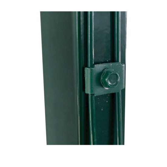 Set 25 cleme fixare gard verde 20x30 mm cu surub autoforant 6.3x25 mm