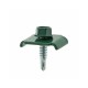 Set 25 cleme fixare gard verde 20x30 mm cu surub autoforant 6.3x25 mm